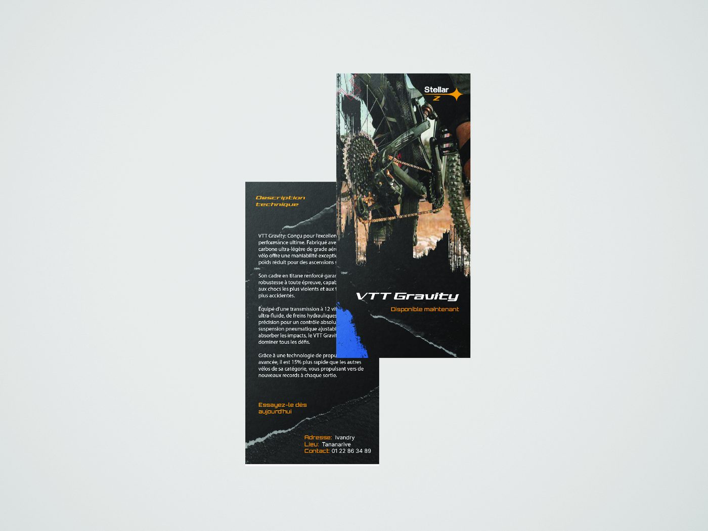 Campagne de publicité imprimée, flyers sport